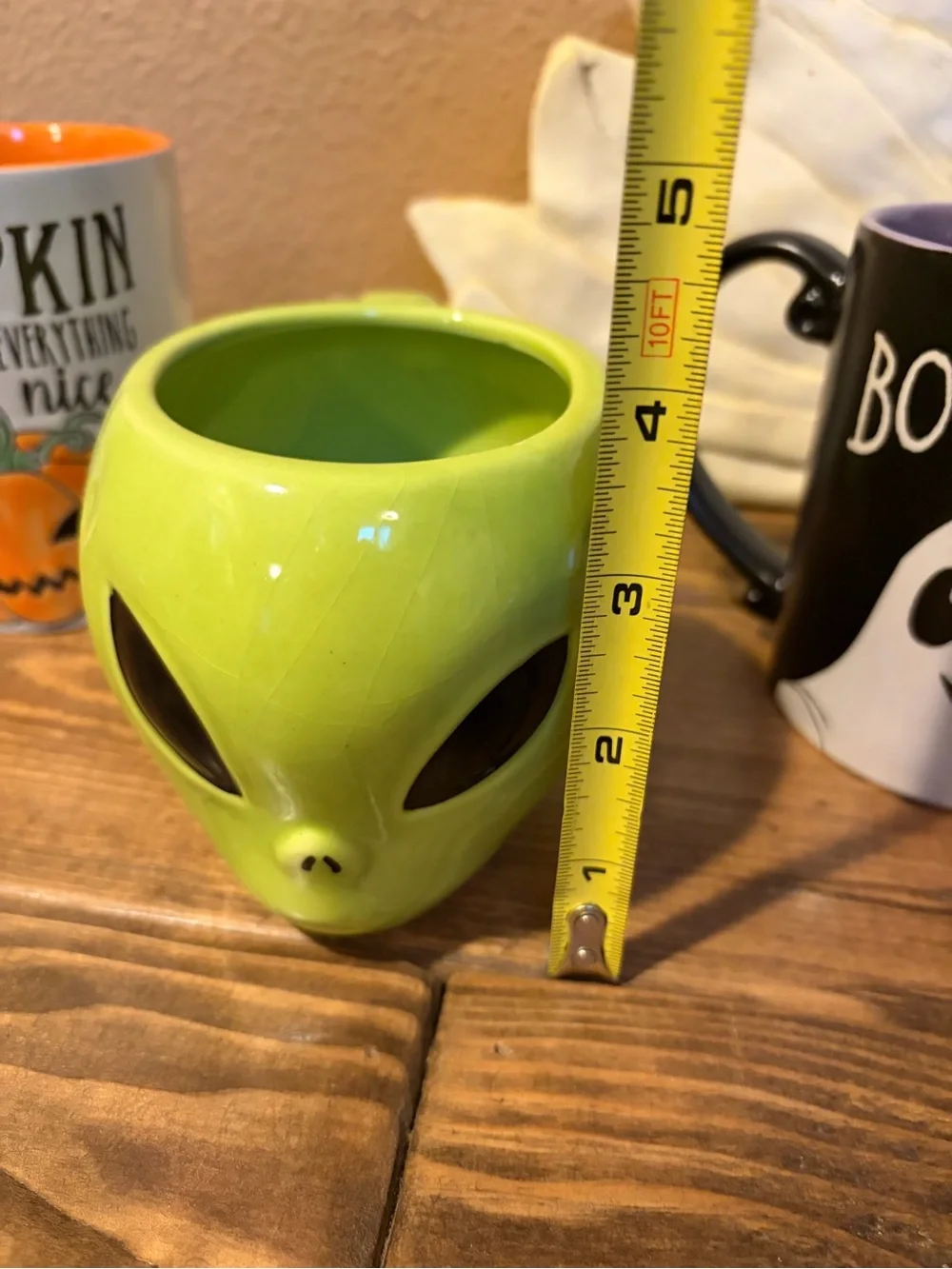 Roswell Alien Mug and 2 Spectrum Halloween Mugs Pumpkin and Boo!